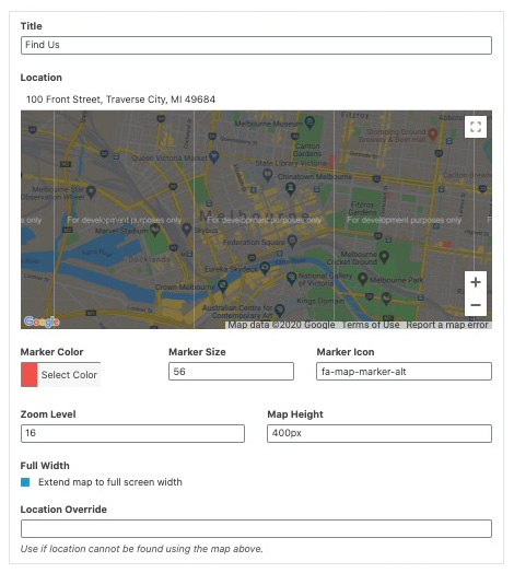 Google Map API Block - LaLa Theme 4